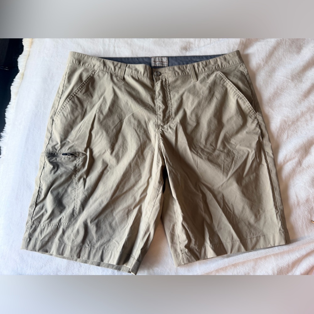 Weatherproof Vintage Khaki Hiking Shorts Mens Size 40 Stretch Outdoor